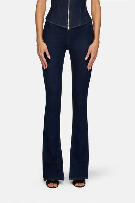 New Products Split Hem Jogging Pants In Midnight