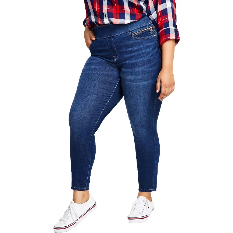 Designer Style Plus Womens High Waist Slimming Skinny Jeans