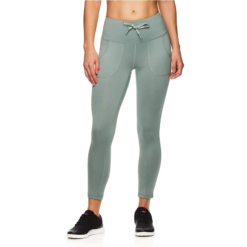 Reebok Womens Momentum Capri Compression Athletic Pants