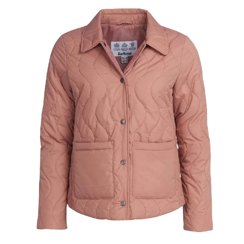 Relaxed Fits Barbour Womens Barmouth Quilted Jacket Soft Coral