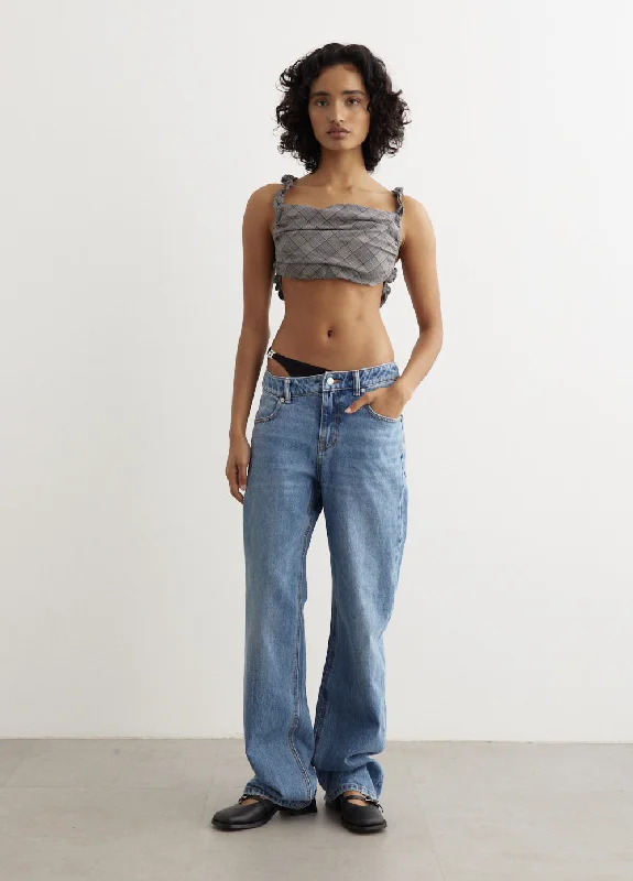 Casual Wear Asymmetrical Bikini Layer Jean
