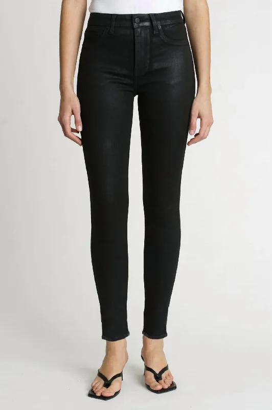 Aline High Rise Skinny Jean In Coated Night Sky