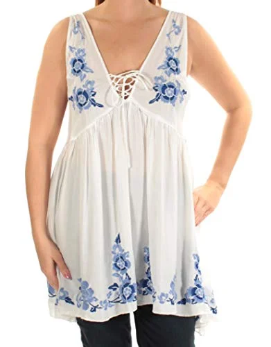 Free People Aida Embroidered Slip Tunic