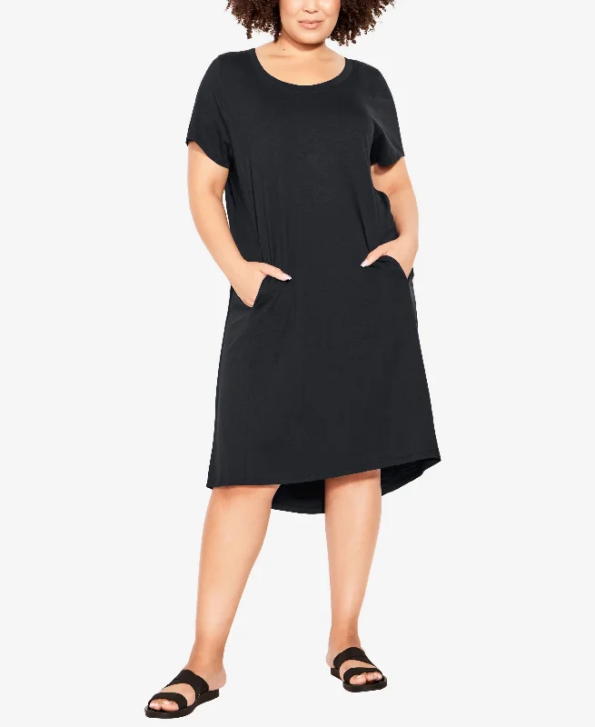 Plus Size Hello Sunshine Plain Dress