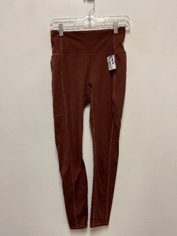 Relaxed Chic Athletic Leggings By Fabletics In Brown, Size: S