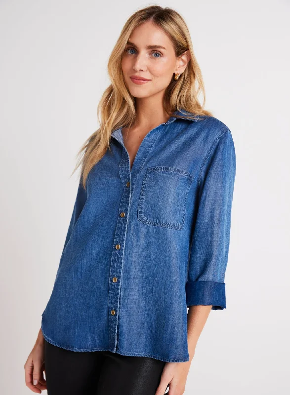 Shirt Tail Button Down - Moonlit Haze Wash