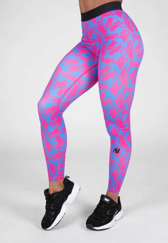 Colby Leggings - Blue/Pink