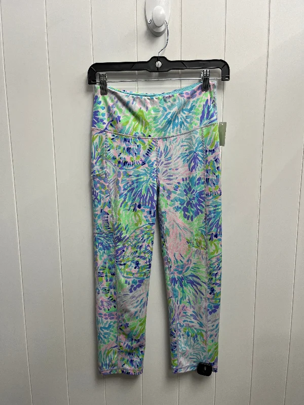 Fresh Comfort Leggings By Lilly Pulitzer In Blue & Green, Size: S