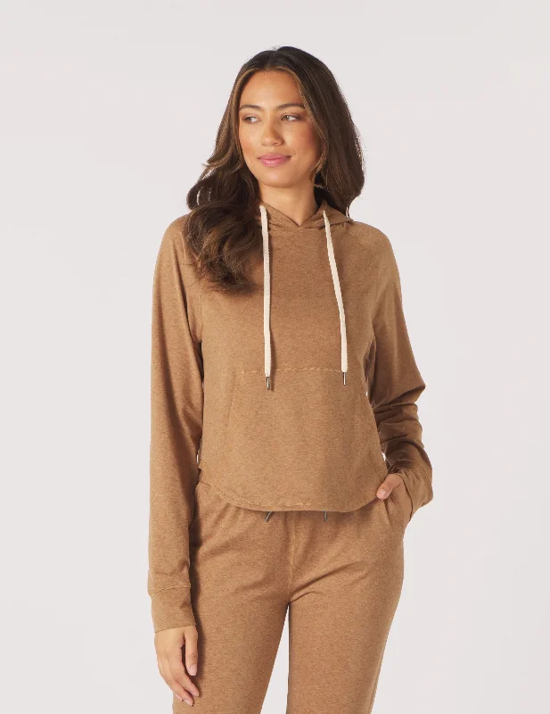 Slim Fit Rocky Hoodie: Almond Marble