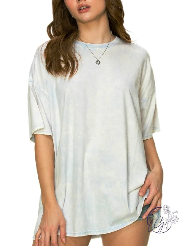 Cool Breeze At Night Dusted Off Oversized Fit tee