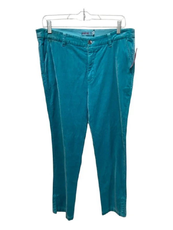 Johnny Was Size Small Robin's Egg Blue High Rise Velvet Tapered Pants