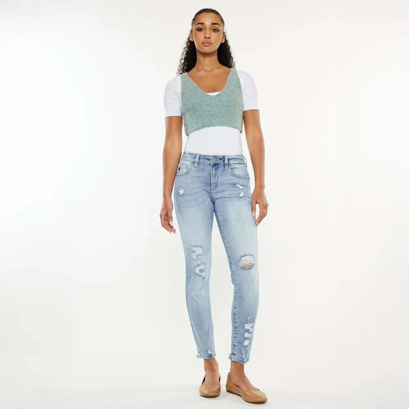 The Kaleigh Mid Rise Skinny Jeans