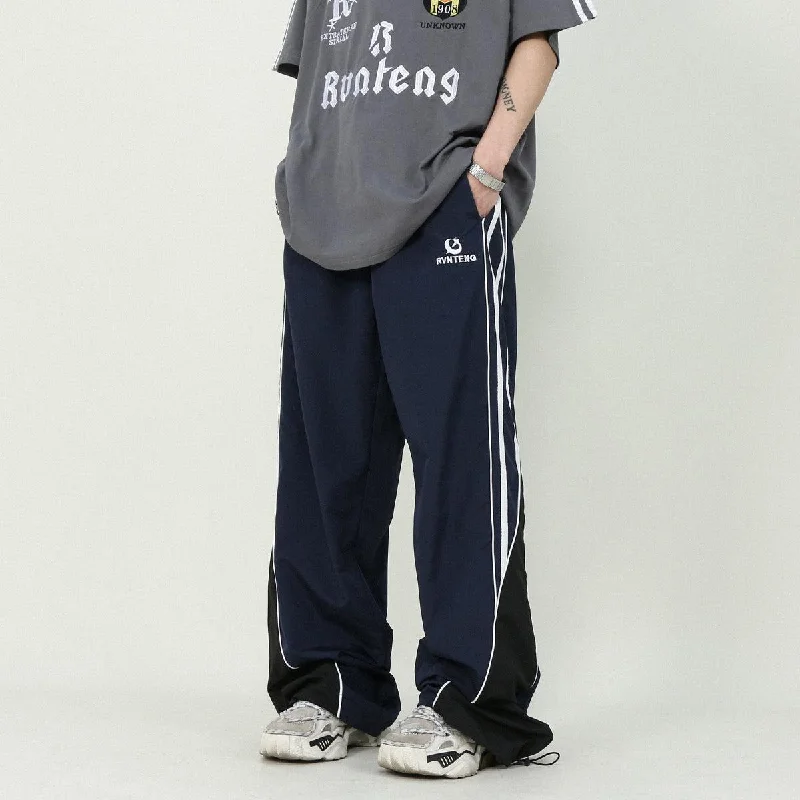 Contrast Side Track Pants