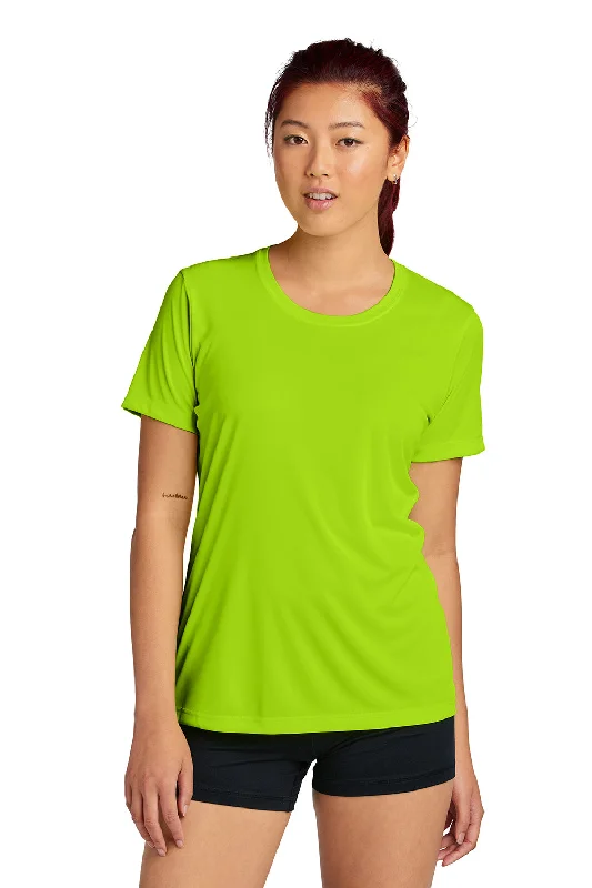 Sport-Tek Womens Competitor Moisture Wicking Short Sleeve Crewneck T-Shirt - Lime Shock Green