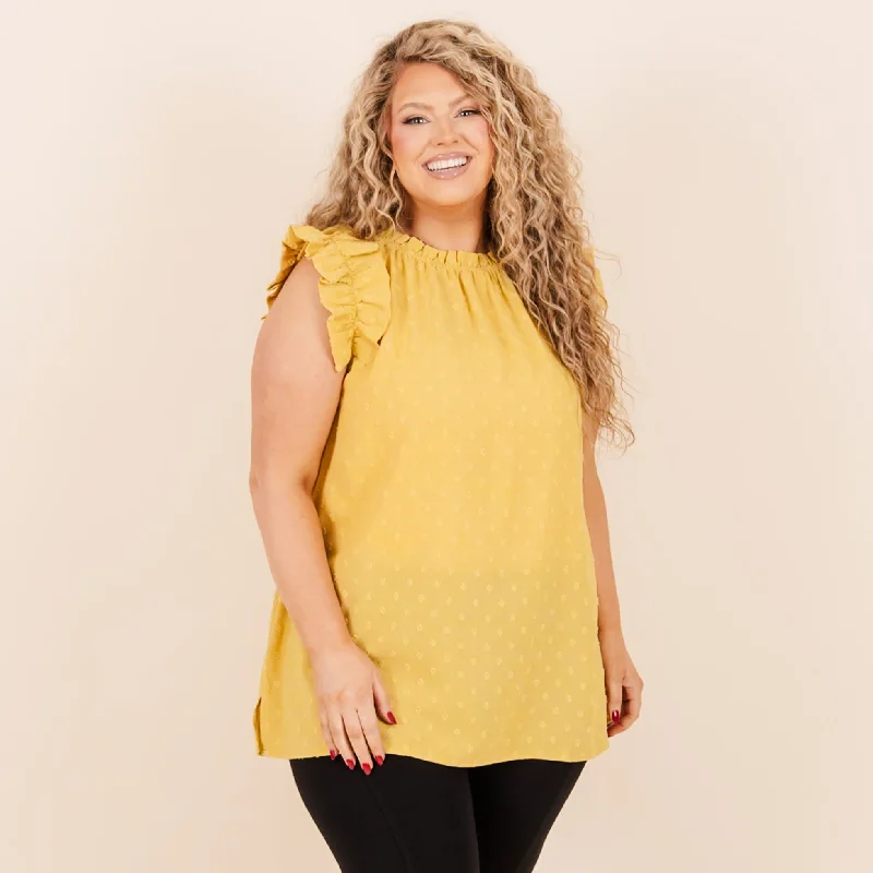 Sweetie Pie Top, Gold Mustard