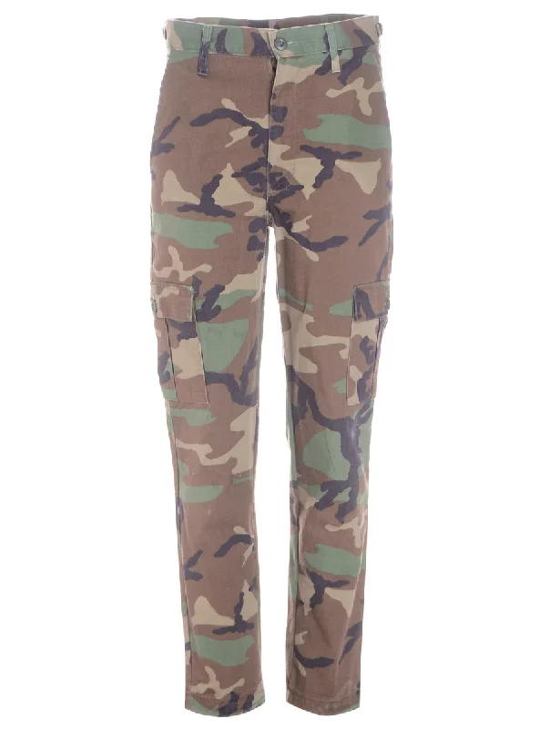 Label Cropped Jacob Tapered Army Trousers