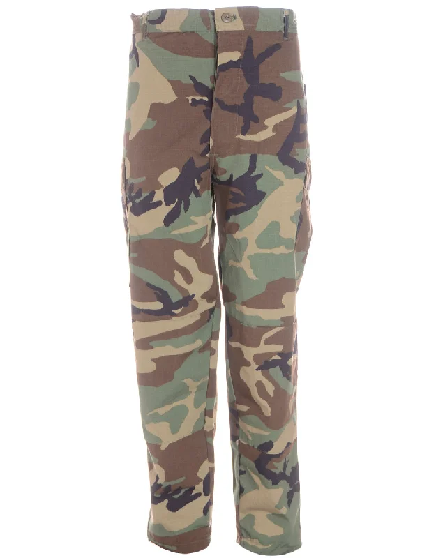 Label Cropped Jacob Tapered Army Trousers