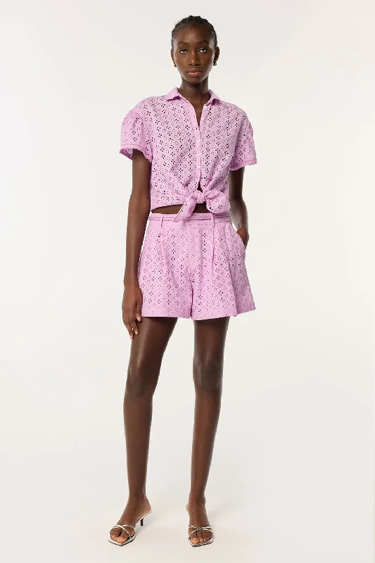 French Style Short Chantal - Lilac